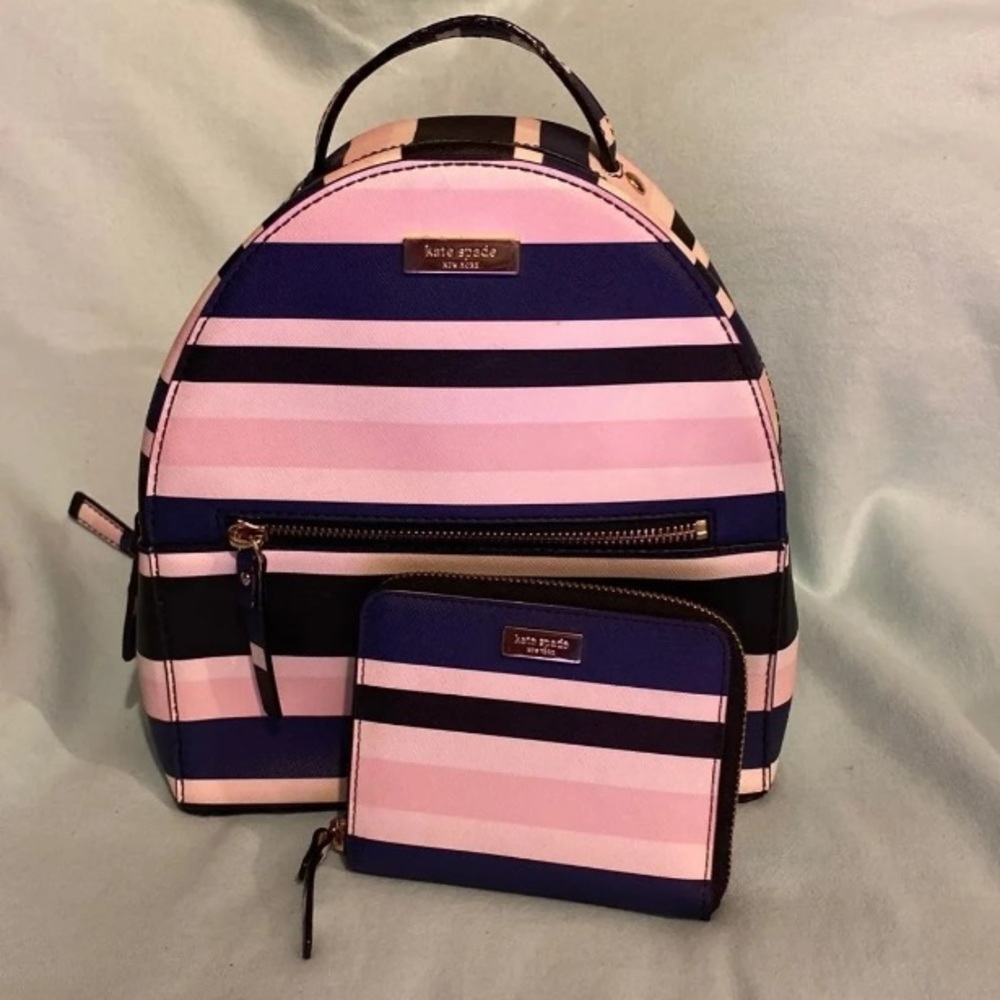 Kate spade mini backpack and wallet